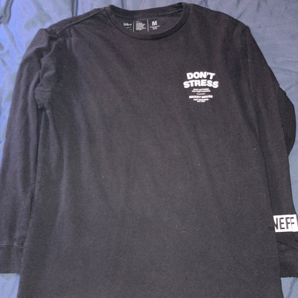 Graphic long sleeve shirt DON’T STRESS